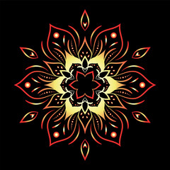 luxury ornamental mandala design background, Decorative ornamental Mandala in ethnic oriental style, Vintage decorative elements