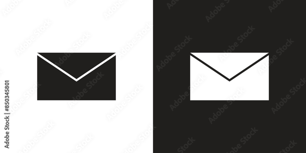Poster envelope mail icon for website and app