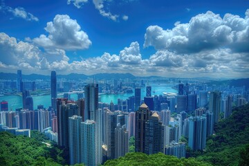 Obraz premium Hong Kong Skyline