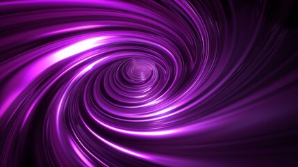 Fototapeta premium Abstract Purple Swirling Light Tunnel Background