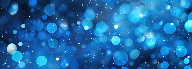 Blue sparkly background with keywords Blue, Azure, Liquid, Aqua, Electric..