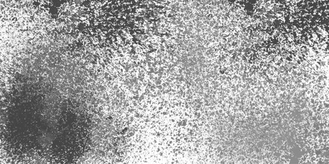 Black and white stain rusty metal texture old terrazzo surface isolated overlay decorative vintage vector background.