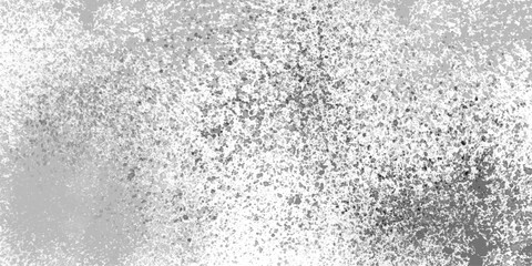 Black and white stain rusty metal texture old terrazzo surface isolated overlay decorative vintage vector background.