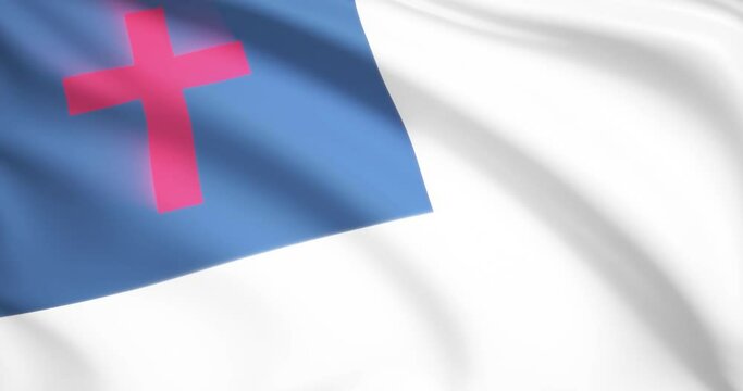 christian flag. christian flag background video	
