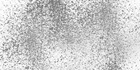 Black and white stain rusty metal texture old terrazzo surface isolated overlay decorative vintage vector background.