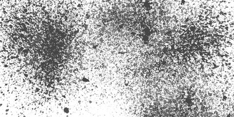 Black and white stain rusty metal texture old terrazzo surface isolated overlay decorative vintage vector background.