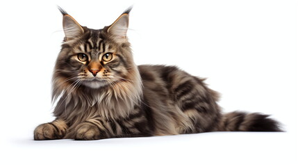 cat isolated on white