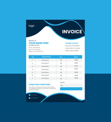 simple and creative invoice design.