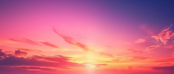 Vibrant tropical sunset gradient with shades of orange