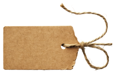 PNG Craft paper tag white background cardboard textured.