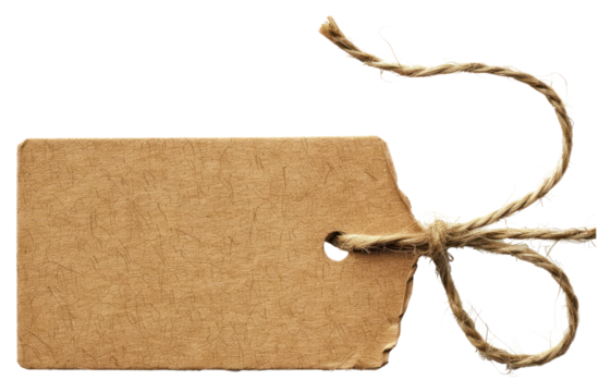 PNG Craft paper tag white background cardboard textured.