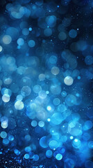 Blue sparkly background with keywords Blue, Azure, Liquid, Aqua, Electric..