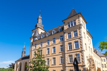 Naklejka premium Luxembourg Saint Michaels Church, a Roman Catholic church in Luxembourg City