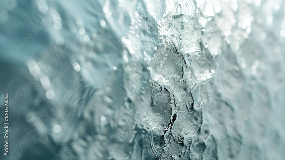 Poster a close-up of a frosted glass surface with soft lighting, creating a subtle and elegant background f