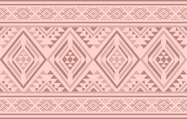 Ancient echoes Aztec geometric seamless patterns southwest Navajo Native American tribal ethnic colorful for textile printing