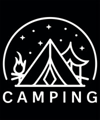 Camping  Funny Outdoors T Shirt  Design