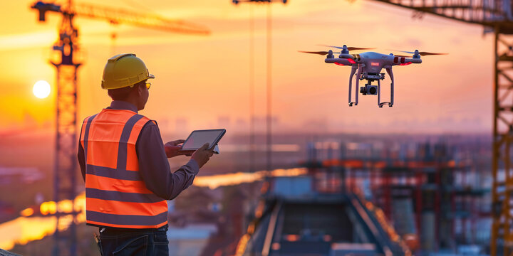 drones used in construction surveying
