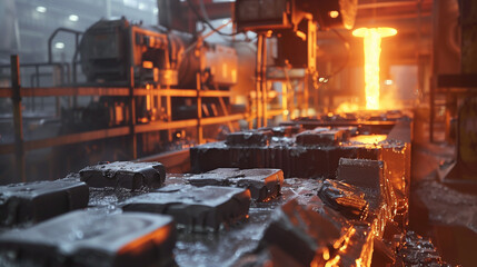 The annealing process in a modern factory, where advanced technologies supervise the transformation of materials using precisely controlled temperature and time.