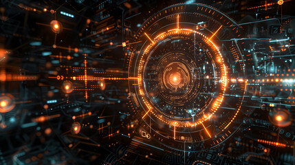 Obraz premium Digital Protection Shield, antivirus