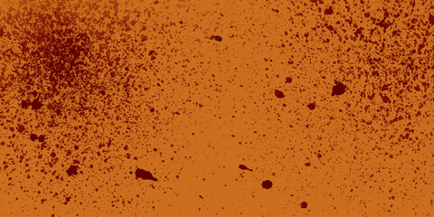 Red stain rusty metal texture old terrazzo surface isolated overlay decorative vintage vector background.