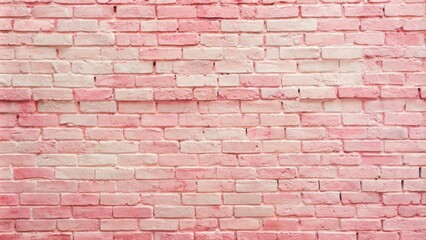 Obraz premium Soft, delicate pastel pink brick wall texture with subtle cracks and faded red tones on a lightly painted distressed backdrop.