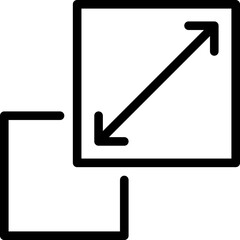 Scalability vector icon isolated