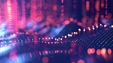 Distorted soundwaves bouncing around the room creating a cacophony of music.