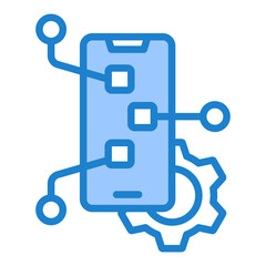 Fototapeta premium Mobile App Development Icon