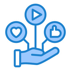 Social Media Management Icon