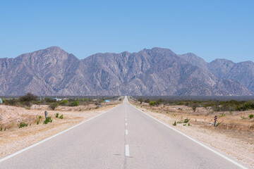 Majestic in the distance, the mountains.