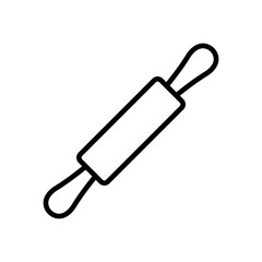 Rolling pin line icon