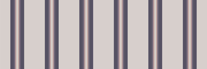 Long background seamless vertical, border texture vector textile. Daisy pattern stripe lines fabric in pastel and white colors.
