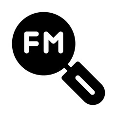 Fm glyph icon