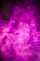 Abstract black purple smoke space background