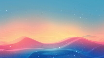 Fototapeta premium Smooth gradient background with sky and stars