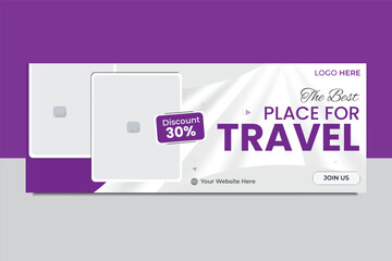 creative facebook cover design template.