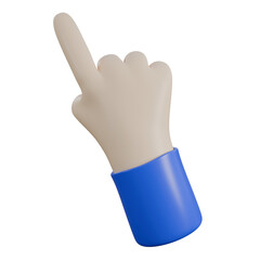 3d illustration of pointer hand
