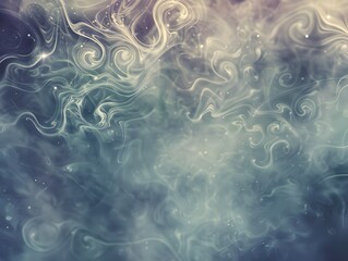 A blurry image of smoke with a blue background