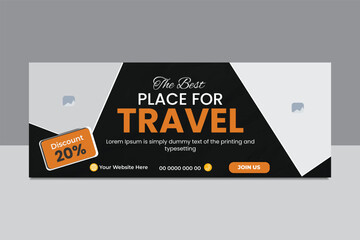 creative facebook cover design template.