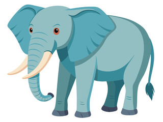 Elephant vector illustration, cute animal vector illustration, Elephant illustration vector, cute Elephant cartoon illustration