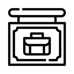 job fair line icon