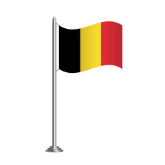 Background with flag of Belgium. Vector Illustration.
