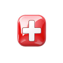 Obraz premium first aid icon on transparent background, clipping path, png, 