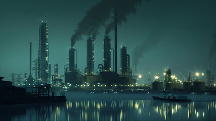 Smoking, polluting factories