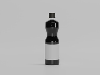 drink bottle mockup 3d illustration 