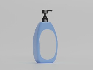 Spray bottle 3d rendered with white background 