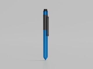 Pen 3d illustration with white background 