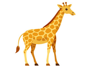 Giraffe vector illustration, cute animal vector illustration, Giraffe illustration vector, cute Giraffe cartoon illustration
