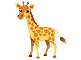 Fototapeta premium Giraffe vector illustration, cute animal vector illustration, Giraffe illustration vector, cute Giraffe cartoon illustration 
