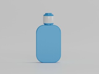 Oil bottle 3d illustration with white background 